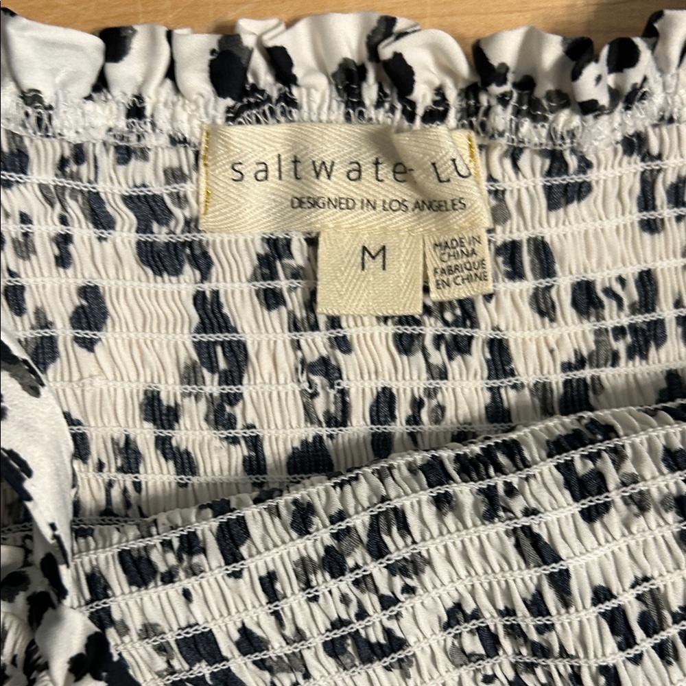 Saltwater LUXE Black and White Leopard Printed Dress - Picture 3 of 5